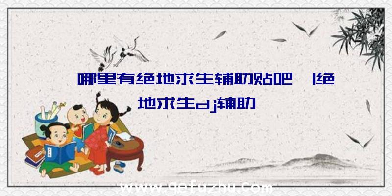 「哪里有绝地求生辅助贴吧」|绝地求生dj辅助